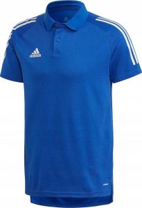 Adidas Koszulka męska adidas Condivo 20 Polo niebiesko-biała ED9237 S 1