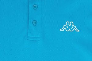 Kappa Koszulka męska polo Kappa niebieska 709361 17-4435 S 2