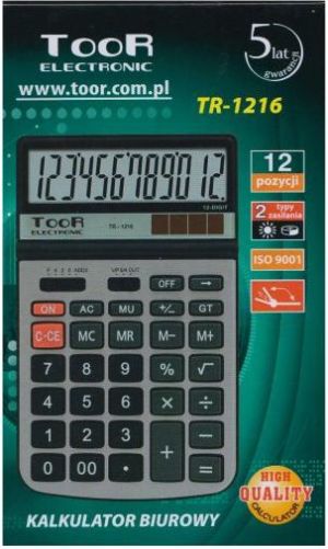 Kalkulator Toor Electronic Kalkulator 12-pozycyjny TR-1216 1