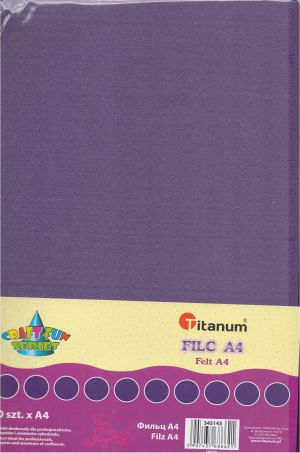 Titanum Filc A4 Fiolet. 10 sztuk. 345143 1