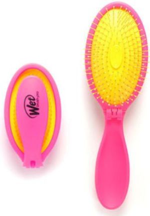 Wet Brush Szczotka do włosów NEON POP FOLD Żółto różowa ( BWP824NPKP ) 1