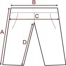 4f Spodenki męskie 4F czerwone H4L21 SKMD013 62S S 15