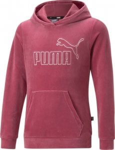 Puma Bluza dla dzieci Puma ESS + Velour Hoodie G różowa 671040 45 164cm 1