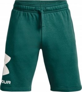 Under Armour Spodenki męskie Under Armour Rival FLC Big Logo Shorts zielone 1357118 722 S 4