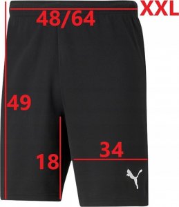 Puma Spodenki męskie Puma teamRISE Short czarne 704942 04 S 9