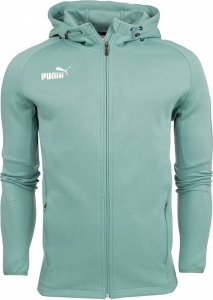 Puma Bluza męska Puma teamFINAL Casuals Hooded Jkt zielona 657383 34 S 1