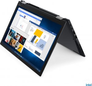 Laptop Lenovo Lenovo ThinkPad X13 Yoga Gen 3 21AW - Flip-Design - Intel Core i5 1235U / 1.3 GHz - Evo - Win 10 Pro 64-Bit (mit Win 11 Pro Lizenz) - Iris Xe Graphics - 8 GB RAM - 256 GB SSD TCG Opal Encryption 2, NVMe - 33.8 cm (13.3") IPS Touchscreen 1920 1