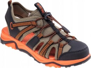 hitec Sandały dziecięce Hi-Tec Sanev Jr czarno-pomarańczowe rozmiar 33 3