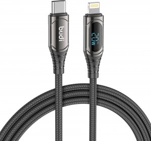Kabel USB Budi USB-C - Lightning 1.5 m Czarny (229TL) 1