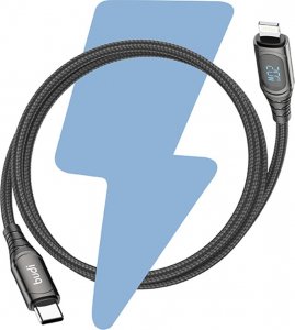 Kabel USB Budi USB-C - Lightning 1.5 m Czarny (229TL) 4