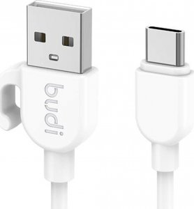 Kabel USB Budi USB-A - USB-C 1 m Czarny (227T) 1