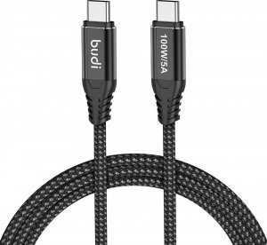Kabel USB Budi USB-C - USB-C 3 m Czarny (220TT30) 1