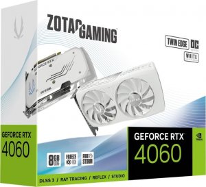 Karta graficzna Zotac Gaming GeForce RTX 4060 Twin Edge OC White 8GB GDDR6 (ZT-D40600Q-10M) 8