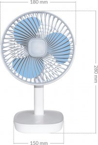 Wentylator Cronos Wentylator biurkowy Cronos UF02 Biały 2