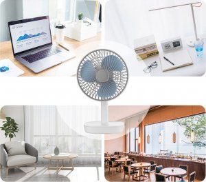 Wentylator Cronos Wentylator biurkowy Cronos UF02 Biały 4