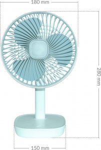 Wentylator Cronos Wentylator biurkowy Cronos UF02 Błękitny 2