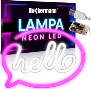 Kinkiet Heckermann Neon LED Heckermann wiszący HELLO 1