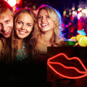 Kinkiet Heckermann Neon LED Heckermann wiszący USTA 3