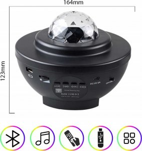 Lampka biurkowa Heckermann Projektor LED lampka nocna Heckermann JK-10-2 Gwiazdy 2