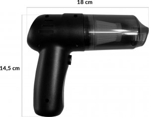 Odkurzacz ręczny Heckermann Odkurzacz samochodowy Heckerman A-011 1200mah Bezprzewodowy Czarny 7