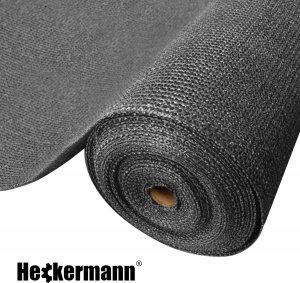 Heckermann Zestaw Siatka cieniująca 1,5x10m Heckermann - Szara + Opaski zaciskowe Heckermann 100szt - Szare 2
