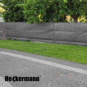 Heckermann Zestaw Siatka cieniująca 1,5x10m Heckermann - Szara + Opaski zaciskowe Heckermann 100szt - Szare 6
