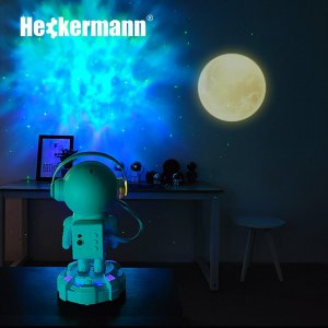 Heckermann Projektor gwiazd LED astronauta Heckermann JK-10-5 2