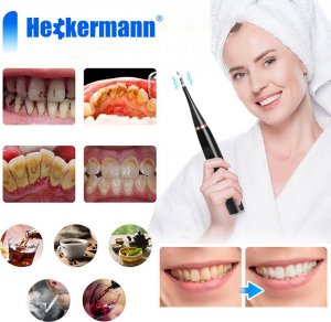 Heckermann Szczoteczka do zębów + scaler Heckermann LC-H156 Czarna 5