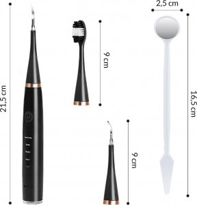 Heckermann Szczoteczka do zębów + scaler Heckermann LC-H156 Czarna 6