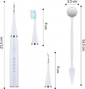 Heckermann Szczoteczka do zębów + scaler Heckermann LC-H156 Biała 6