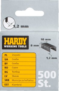 Hardy Zszywki do zszywacza takera (10 x 10 x 1,2 mm) 500 szt. 1