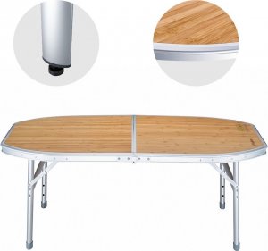 King Camp Stół Kempingowy KING CAMP Bambus 120 x 80 cm 4