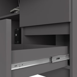 Biurko Akord B16 Szare 124 cm x 85 cm 4