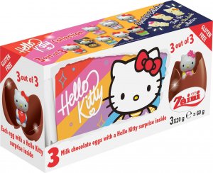 Luigi Zaini CZEKOLADOWE JAJKO NIESPODZIANKA 3PAK 60G HELLO KITTY 1