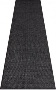 Dywany Łuszczów Dywan, chodnik TIMO 0000 SZNURKOWY SIZAL outdoor czarny, 60x300 cm 1