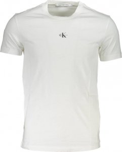 Calvin Klein BIAŁY T-SHIRT MĘSKI Z KRÓTKIM RĘKAWEM CALVIN KLEIN WHITE XL 1