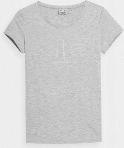 4f Koszulka damska 4F chłodny jasny szary melanż H4Z22 TSD353 27M L 2