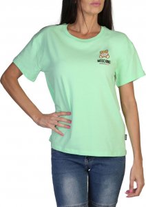 Moschino T-shirty marki Moschino model A0784-4410 kolor Zielony. Odzież Damskie. Sezon: Wiosna/Lato S 1