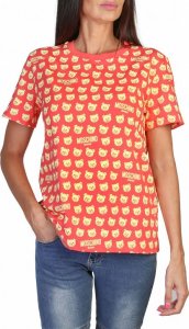 Moschino T-shirty marki Moschino model A0707-9420 kolor Różowy. Odzież Damskie. Sezon: Wiosna/Lato S 1