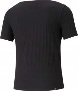 Puma Koszulka damska Puma HER Ribbed Slim Tee czarna 531917 01 XL 2