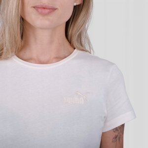 Puma Koszulka damska Puma ESS+ Embroidery Tee kremowa 848331 99 M 9