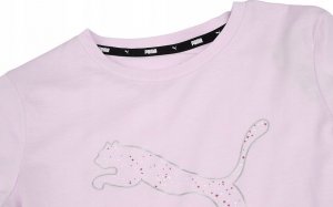 Puma Koszulka damska Puma Power Graphic Stardust Tee różowa 848826 73 M 5