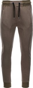 Ombre Spodnie męskie dresowe - khaki V16 P867 S 3
