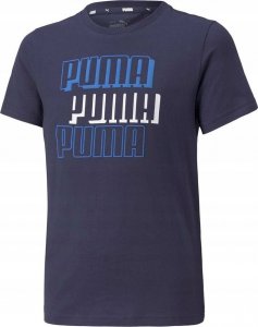 Puma Koszulka dla dzieci Puma Alpha Tee B granatowa 589257 06 128cm 1