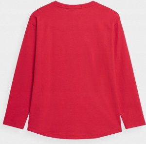 4f Koszulka dla dziewczynki 4F czerwona HJZ22 JTSDL002 62S 146cm 2