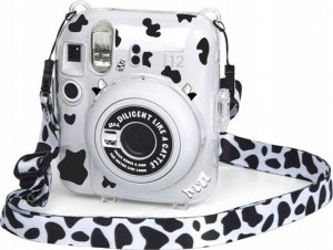 Pokrowiec LoveInstant Futerał Etui Case Pokrowiec Do Fujifilm Instax Mini 12 + Naklejki / Krówka 2