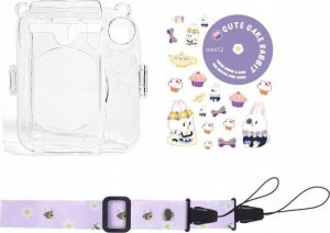 Pokrowiec LoveInstant Futerał Etui Case Pokrowiec Do Fujifilm Instax Mini 12 + Naklejki / Słodki Królik 3