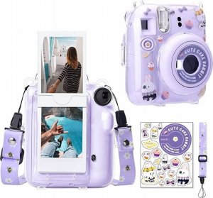 Pokrowiec LoveInstant Futerał Etui Case Pokrowiec Do Fujifilm Instax Mini 12 + Naklejki / Słodki Królik 6