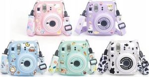 Pokrowiec LoveInstant Futerał Etui Case Pokrowiec Do Fujifilm Instax Mini 12 + Naklejki / Słodki Królik 7