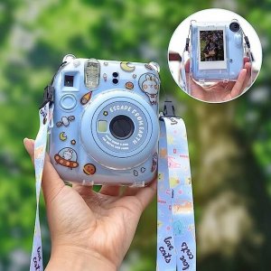 Pokrowiec LoveInstant Futerał Etui Case Pokrowiec Do Fujifilm Instax Mini 12 + Naklejki / Ucieczka Z Ziemi 6